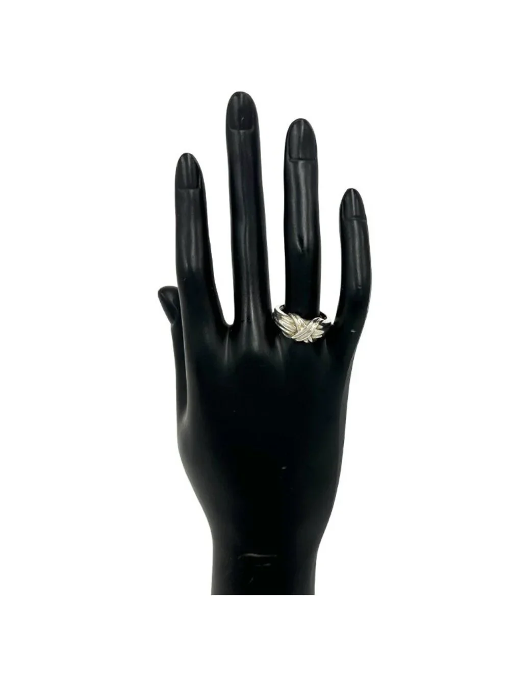 Tiffany & Co Vintage Signature Cross Ring 925 Sterling Silver Accessory